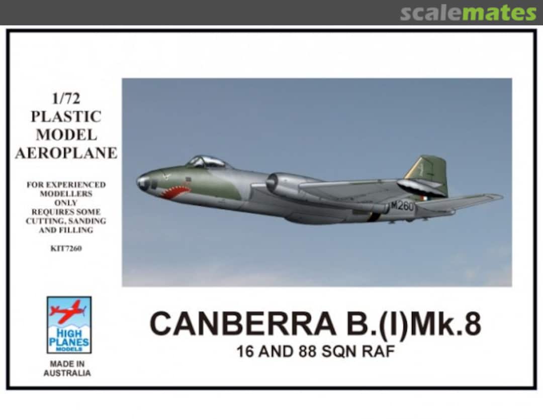 Boxart Canberra B.(I)Mk.8 7260 High Planes Models Boxart Canberra B.(I)Mk.8 7260 High Planes Models