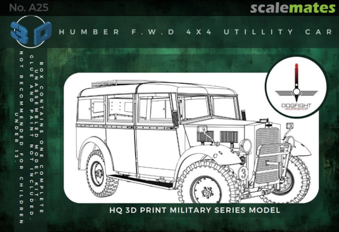 Boxart Humber F.W.D 4x4 utillity car 72A25 Dogfight Workshop Boxart Humber F.W.D 4x4 utillity car 72A25 Dogfight Workshop