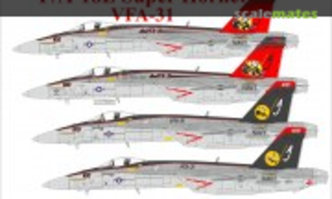 1:48 F/A-18E Super Hornet VFA-31 CAG (Black & Red Tail) (UpRise Decal URS4821L) URS4821L