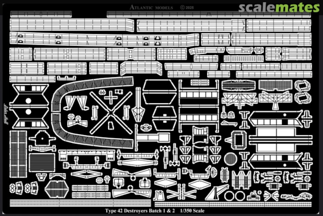 Boxart Type 42 Destroyer Detail Set ATEM35014 Atlantic Models
