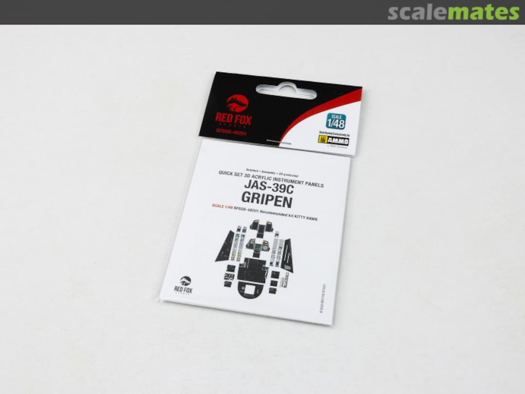 Boxart Jas-39C Gripen quick set 3D instrument panel RFSQS-48201 Red Fox Studio Boxart Jas-39C Gripen quick set 3D instrument panel RFSQS-48201 Red Fox Studio