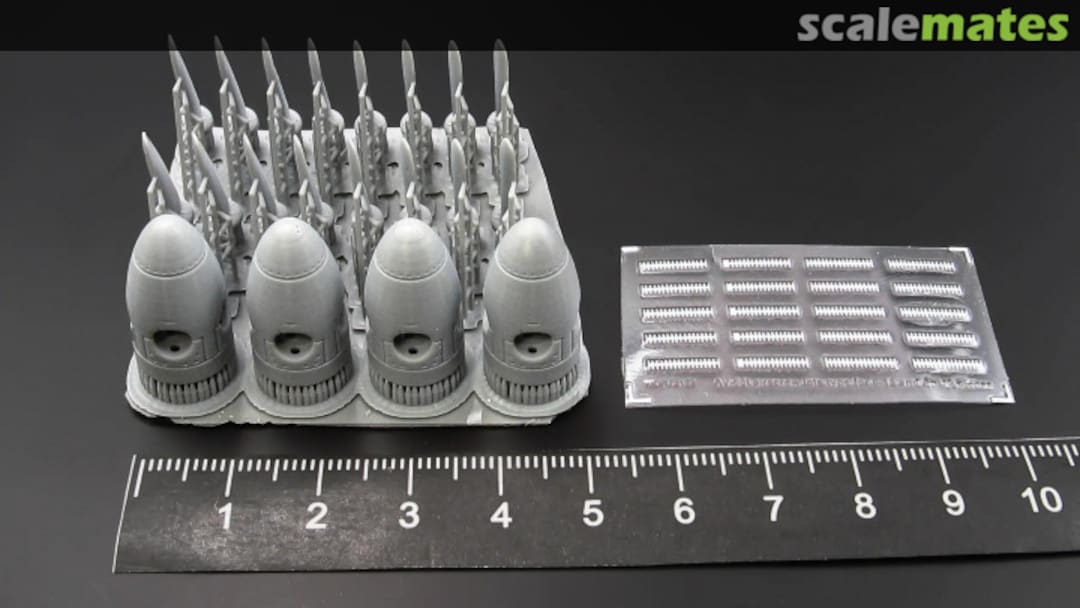 Boxart AV-68I Four-Blade Airscrew - Late Type Propeller Set MDR72123 Metallic Details