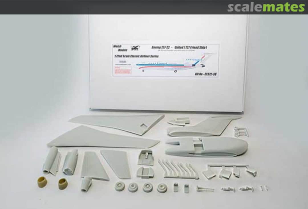 Boxart Boeing 727 United Airlines CLS72-38 Welsh Models Boxart Boeing 727 United Airlines CLS72-38 Welsh Models