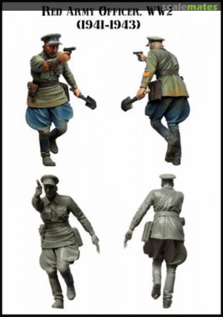Boxart Soviet commander in fight WW2 (1941 - 1943) EM-35080 Evolution Miniatures