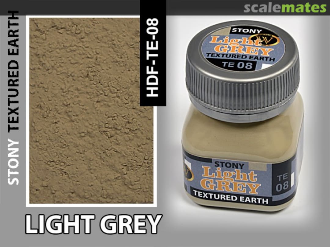 Boxart Light Grey Earth, stony Texturing; 50ml HDF-TE-08 Wilder Products