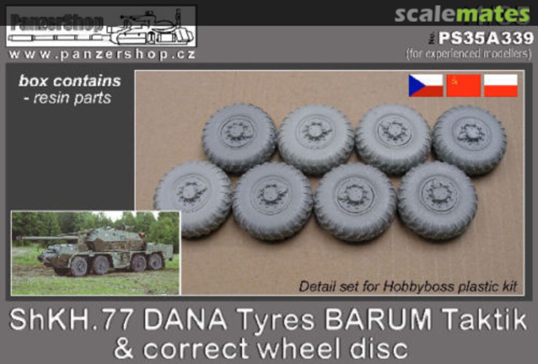 Boxart ShKH.77 DANA Tyres BARUM correct wheel disc PS35A339 PanzerShop Boxart ShKH.77 DANA Tyres BARUM correct wheel disc PS35A339 PanzerShop