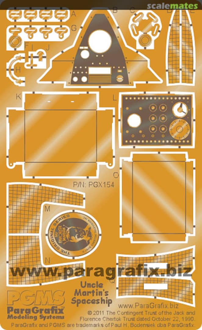 Boxart My Favorite Martian Spaceship Photoetch Set PGX154 ParaGrafix Modeling Systems Boxart My Favorite Martian Spaceship Photoetch Set PGX154 ParaGrafix Modeling Systems