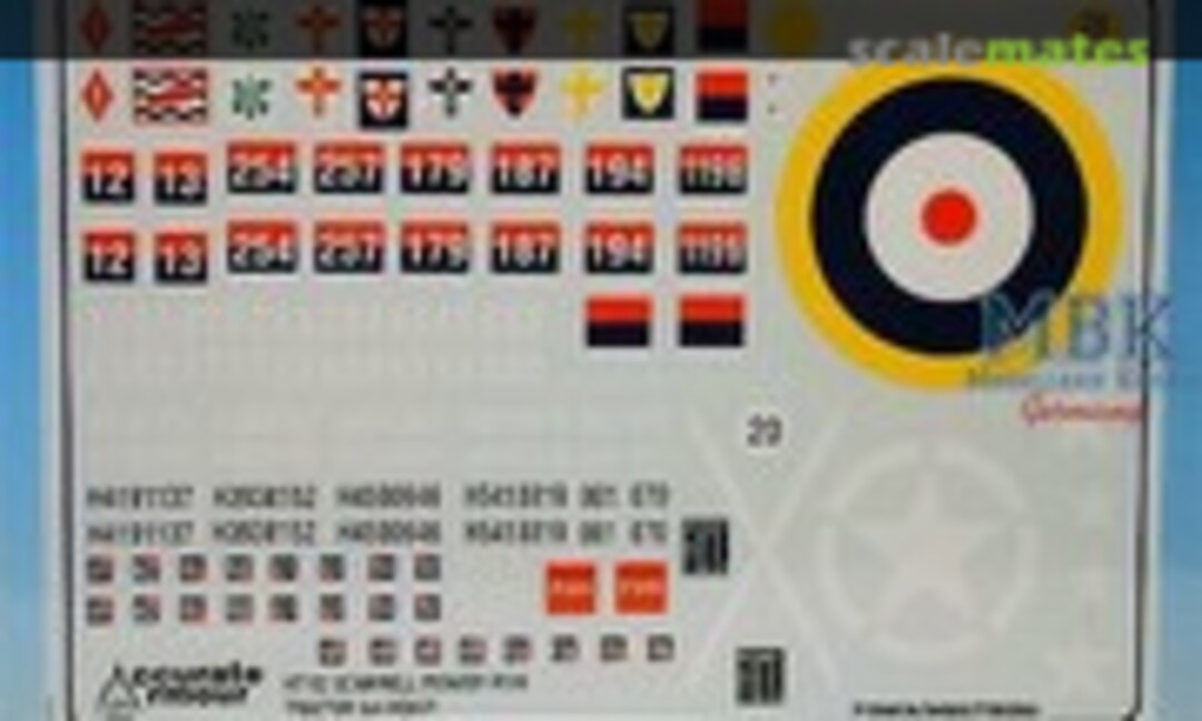 1:35 Scammell Pioneer R100 Tractor Decals (Accurate Armour DEK102) DEK102