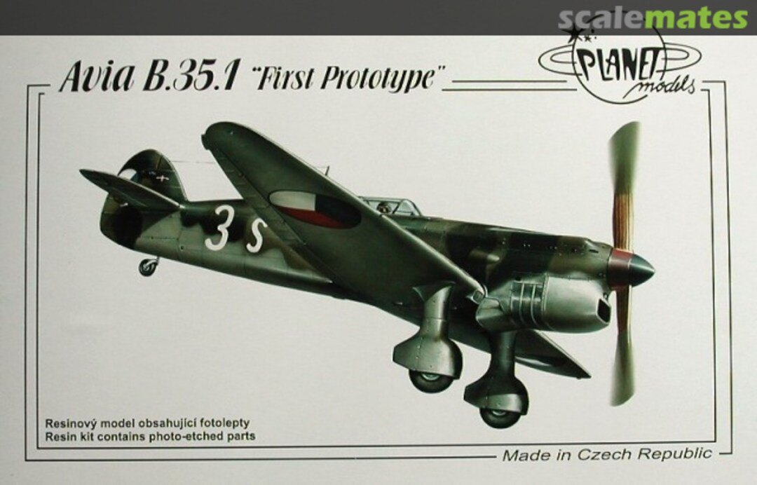 Boxart Avia B.35.1 PLT177 Planet Models Boxart Avia B.35.1 PLT177 Planet Models