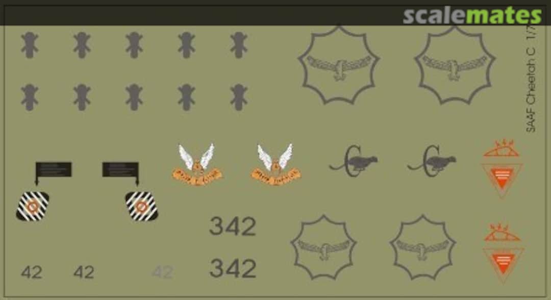 Boxart SAAF Cheetah C MAV-720176 MAV Decals Boxart SAAF Cheetah C MAV-720176 MAV Decals