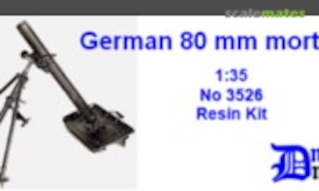 1:35 German 80mm mortar (Dnepro Model 3526) 3526