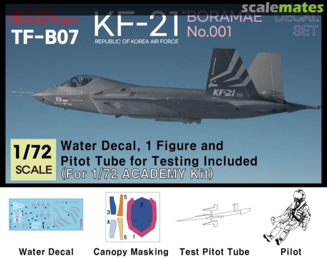 Boxart KF-21 Boramae No.001 Decal Set with Measurement Probe TF-B07 Tori Factory Boxart KF-21 Boramae No.001 Decal Set with Measurement Probe TF-B07 Tori Factory