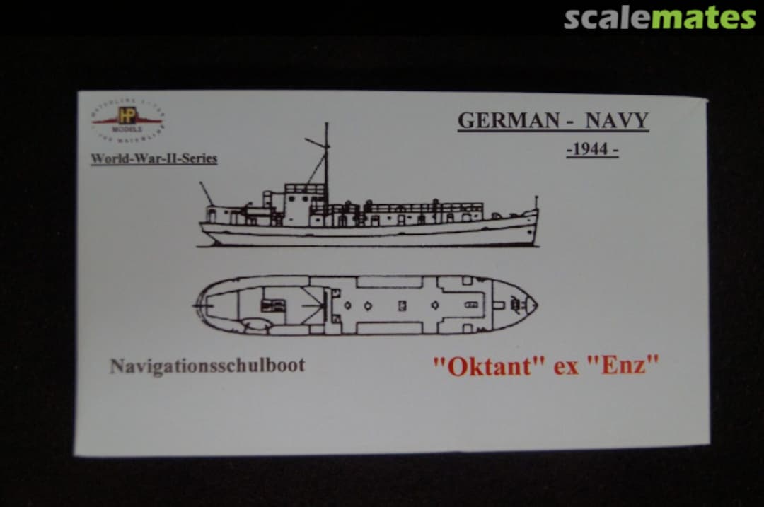 Boxart Navigationsschulboot "Oktant" ex "Enz" WL-700-HF-016 HP-Models Boxart Navigationsschulboot "Oktant" ex "Enz" WL-700-HF-016 HP-Models
