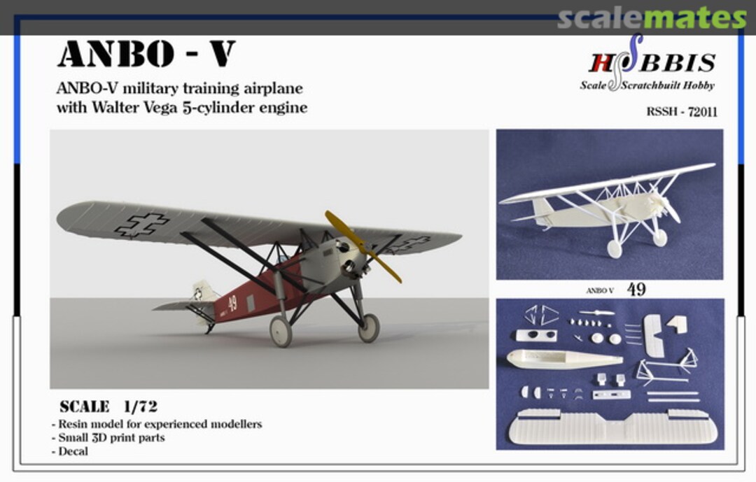 Boxart ANBO-V with Walter "Vega" engine RSSH-72011 RSS-Hobbis Boxart ANBO-V with Walter "Vega" engine RSSH-72011 RSS-Hobbis