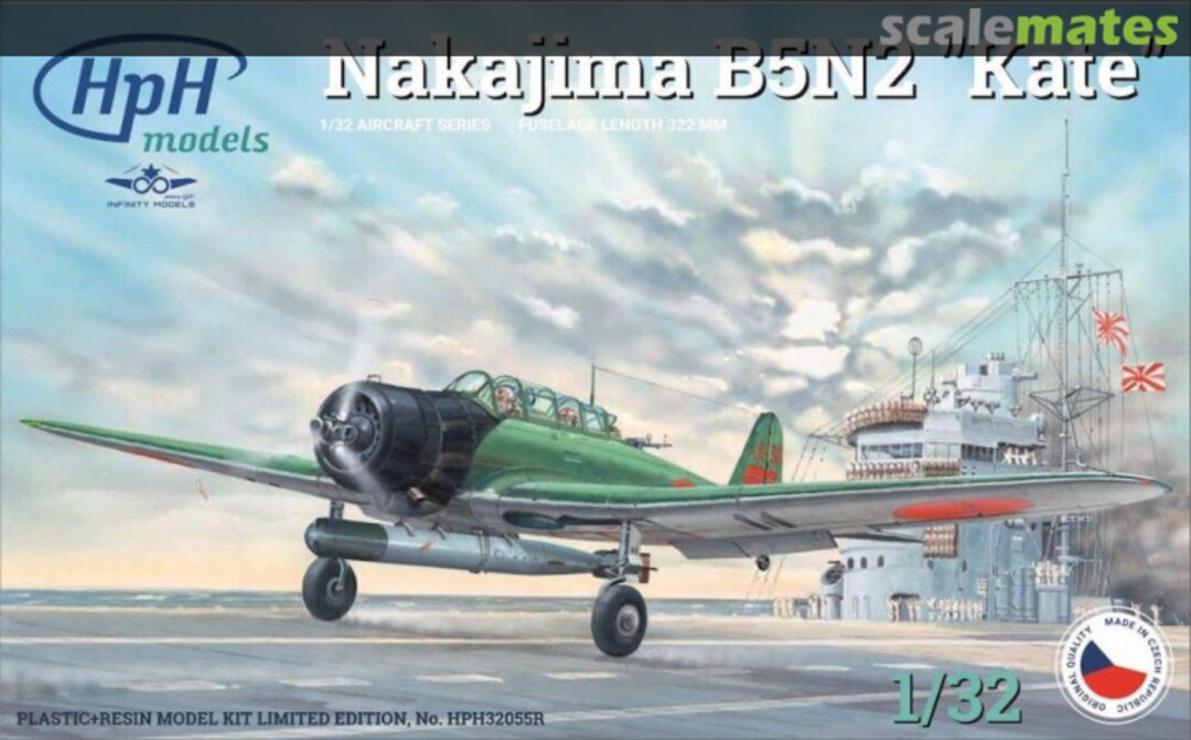 Boxart Nakajima B5N2 "Kate" HpH 32055R HpH models Boxart Nakajima B5N2 "Kate" HpH 32055R HpH models