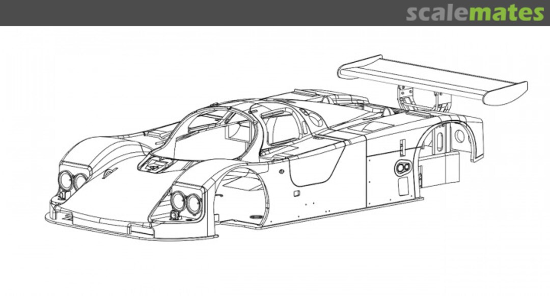 Boxart 90C-V TOMS 1990 Le Mans CRM032 Noritake mokei