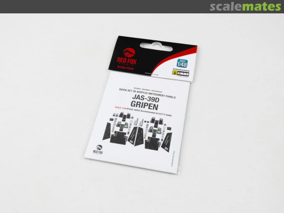 Boxart Jas-39D Gripen quick set 3D instrument panel RFSQS-48202 Red Fox Studio Boxart Jas-39D Gripen quick set 3D instrument panel RFSQS-48202 Red Fox Studio
