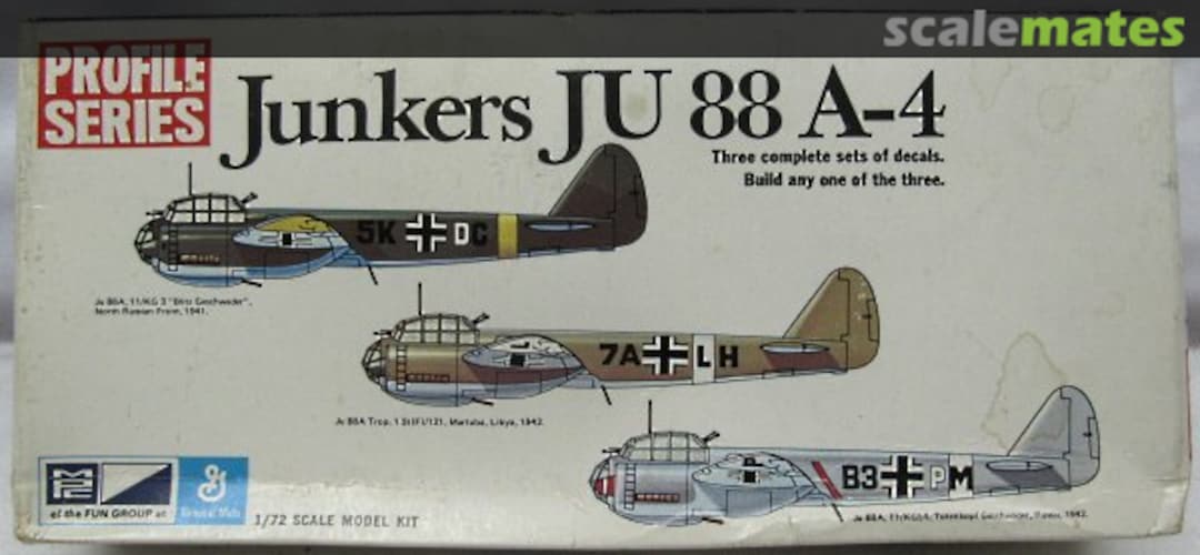 Boxart Junkers Ju 88 A-4 2-1505 MPC Boxart Junkers Ju 88 A-4 2-1505 MPC
