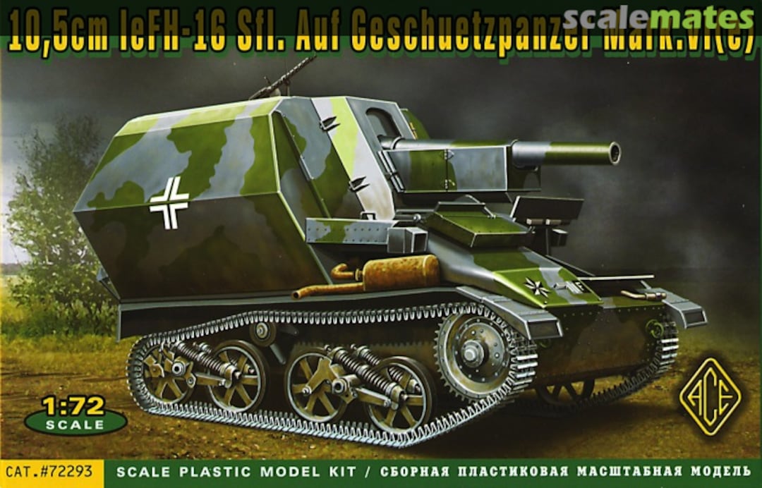 Boxart 10,5cm leFH-16 Sfl. Auf Geschuetzpanzer Mark.VI(e) 72293 ACE Boxart 10,5cm leFH-16 Sfl. Auf Geschuetzpanzer Mark.VI(e) 72293 ACE
