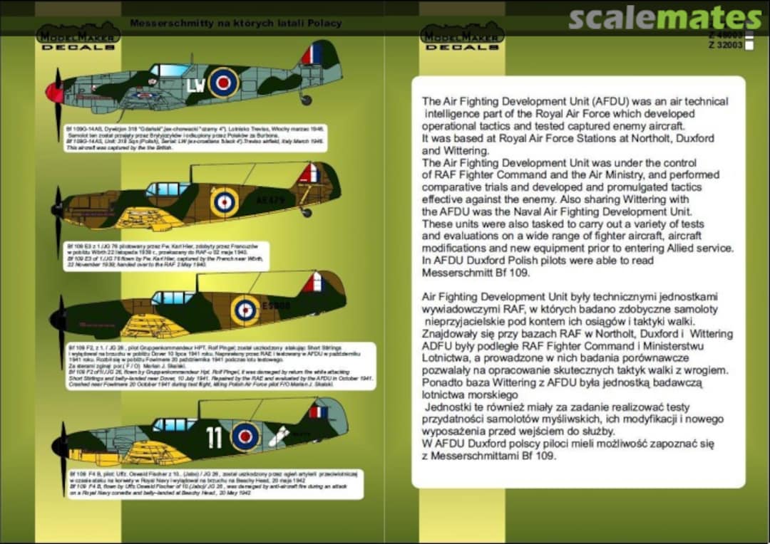 Boxart Polish Messerschmitt's D48022 ModelMaker Boxart Polish Messerschmitt's D48022 ModelMaker