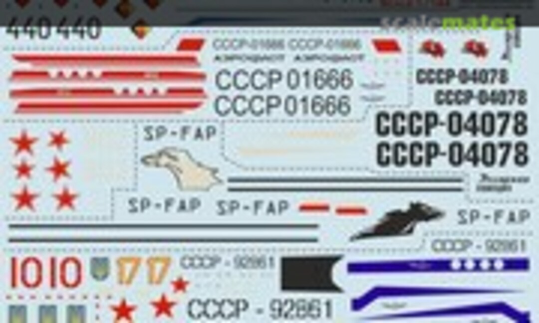 1:144 Antonov An-2 Decals (Print Scale 144-009) 144-009