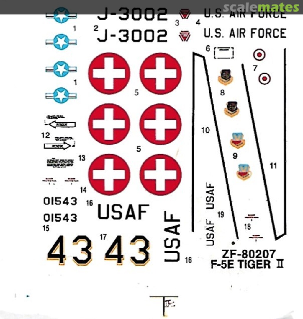 Contents F-5E Tiger II 80207 Mini Hobby Models Contents F-5E Tiger II 80207 Mini Hobby Models