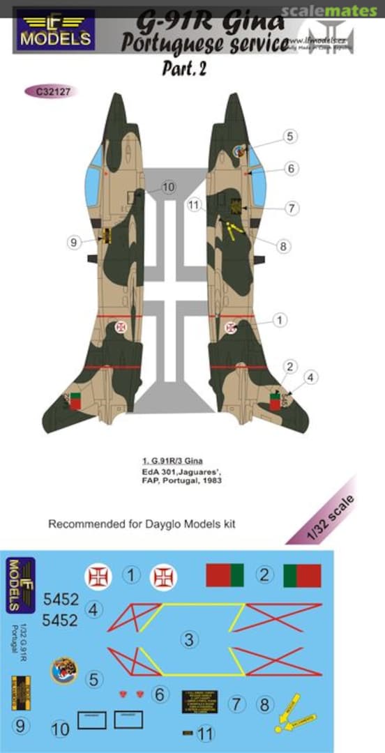 Boxart G.91R Gina Portuguese Service Part.2 C32127 LF Models Boxart G.91R Gina Portuguese Service Part.2 C32127 LF Models