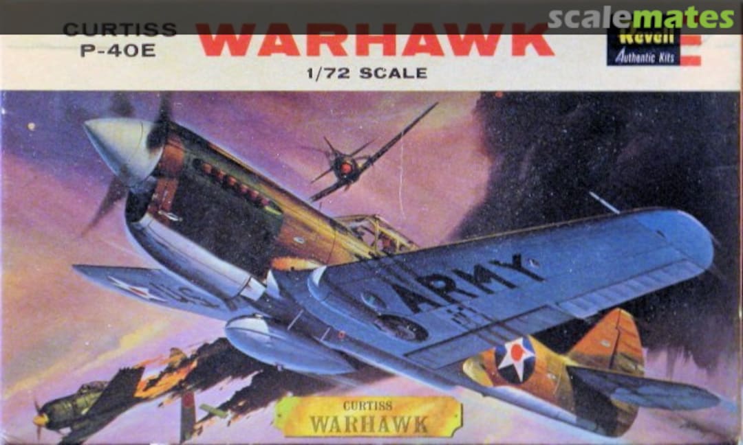 Boxart Curtiss P-40E Warhawk H-623 Revell Boxart Curtiss P-40E Warhawk H-623 Revell