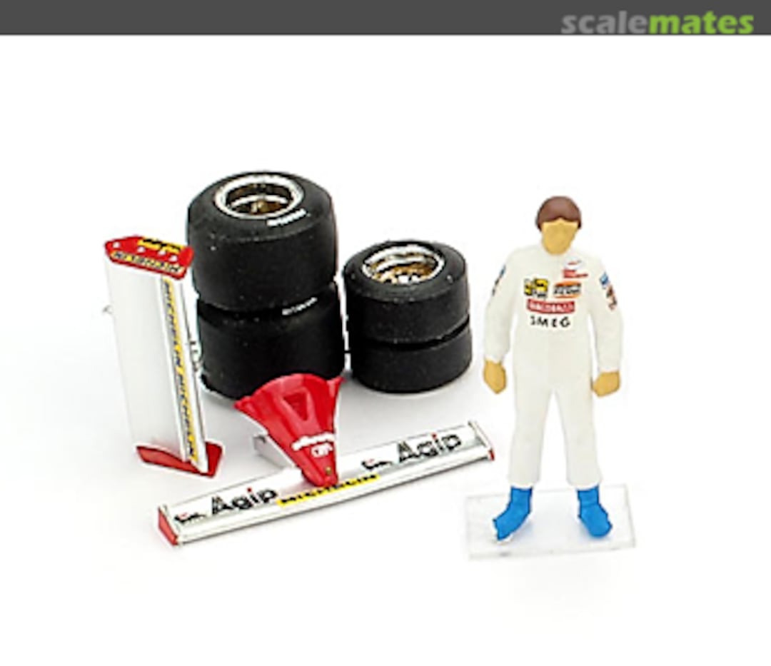 Boxart Gilles Villeneuve + Alettoni + Set Gomme BMCH01T Brumm Boxart Gilles Villeneuve + Alettoni + Set Gomme BMCH01T Brumm