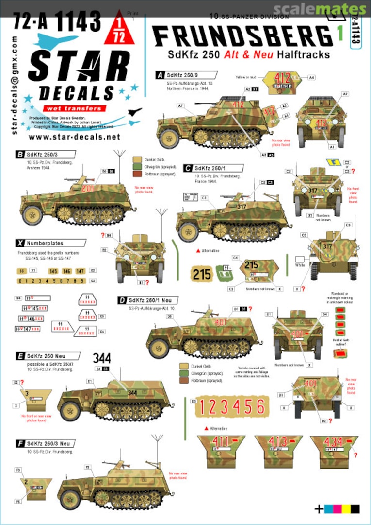 Boxart Frundsberg # 1 72-A1143 Star Decals Boxart Frundsberg # 1 72-A1143 Star Decals