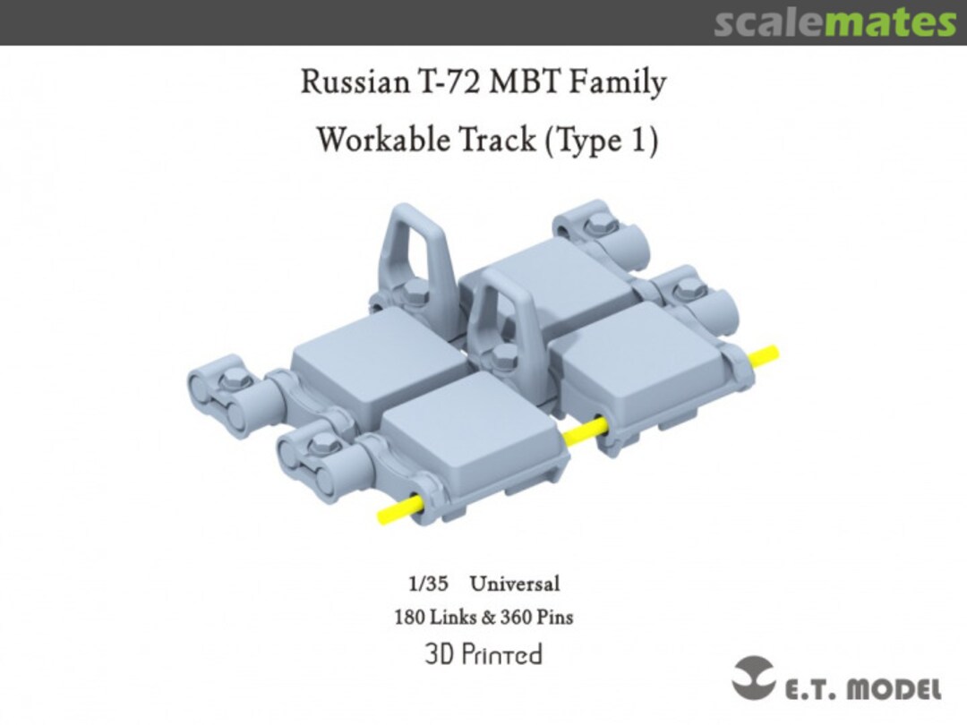 Boxart Russian T-72 MBT Family - Workable Track Type 1 P35-407 E.T. Model Boxart Russian T-72 MBT Family - Workable Track Type 1 P35-407 E.T. Model