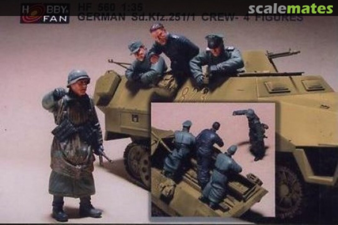 Boxart Sd. Kfz. 251/1 Crew (4 Fig.) HF560 Hobby Fan Boxart Sd. Kfz. 251/1 Crew (4 Fig.) HF560 Hobby Fan