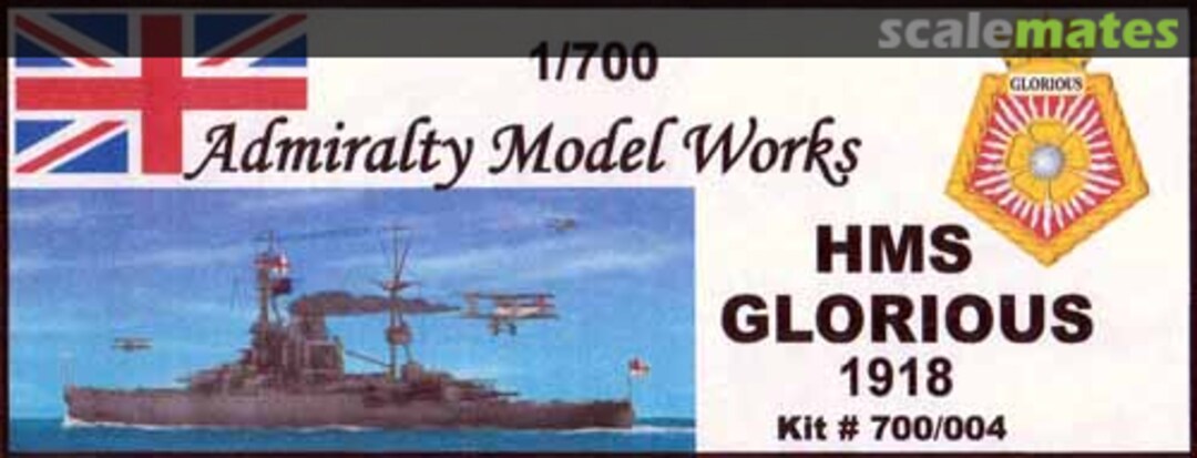 Boxart HMS Glorious 700/004 Admiralty Model Works Boxart HMS Glorious 700/004 Admiralty Model Works