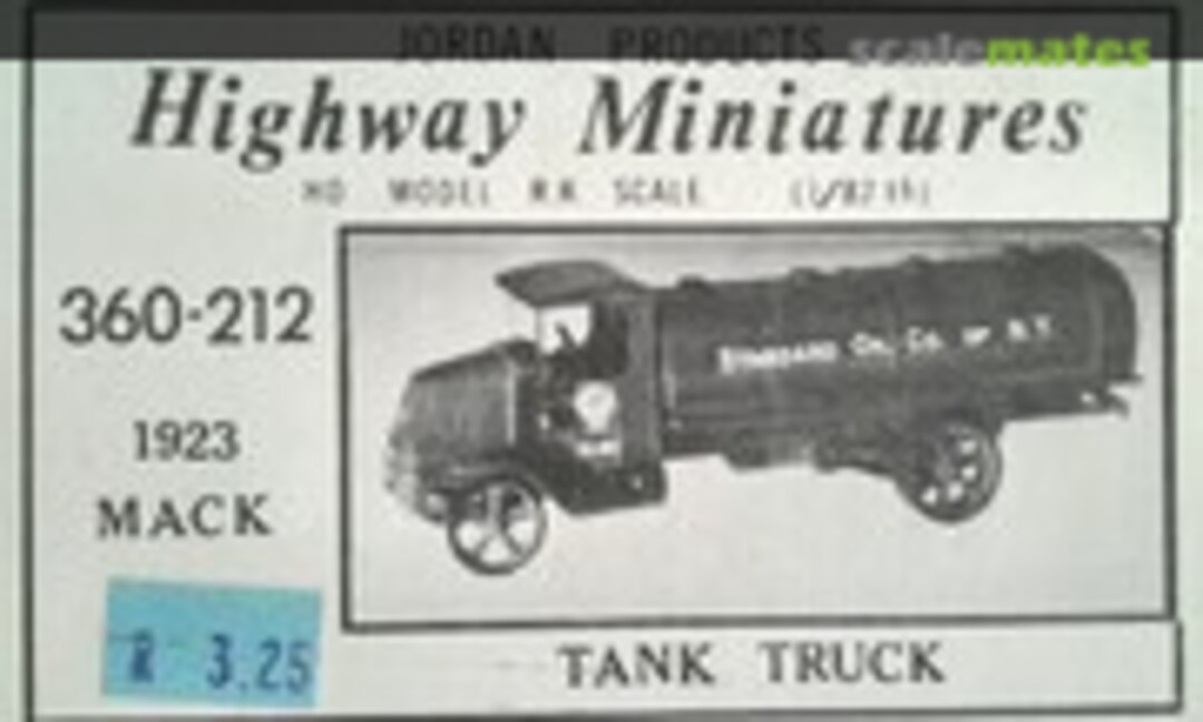 1:87 1923 Mack (Jordan Products 360-212)