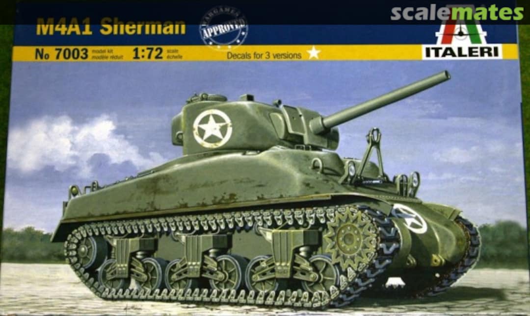 Boxart M4A1 Sherman 7003 Italeri Boxart M4A1 Sherman 7003 Italeri