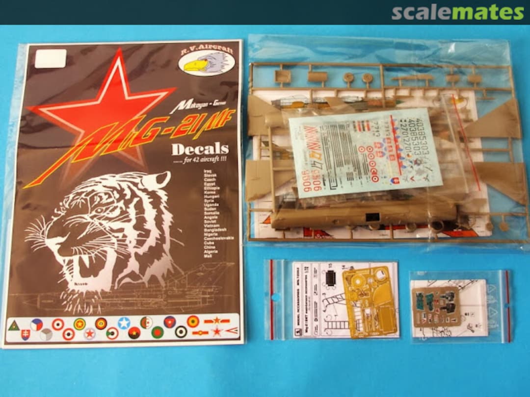 Contents MiG-21MF Izdeliye 96F 72029HT R.V.Aircraft Contents MiG-21MF Izdeliye 96F 72029HT R.V.Aircraft