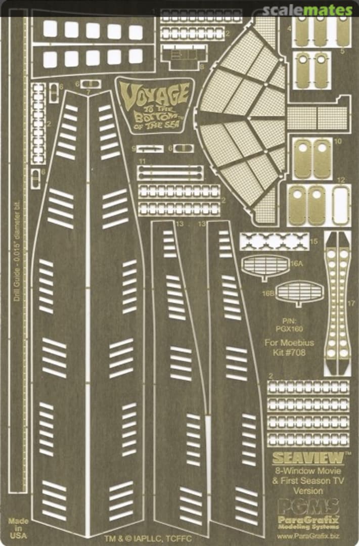 Boxart 8 Window Seaview Photoetch Set PGX160 ParaGrafix Modeling Systems Boxart 8 Window Seaview Photoetch Set PGX160 ParaGrafix Modeling Systems