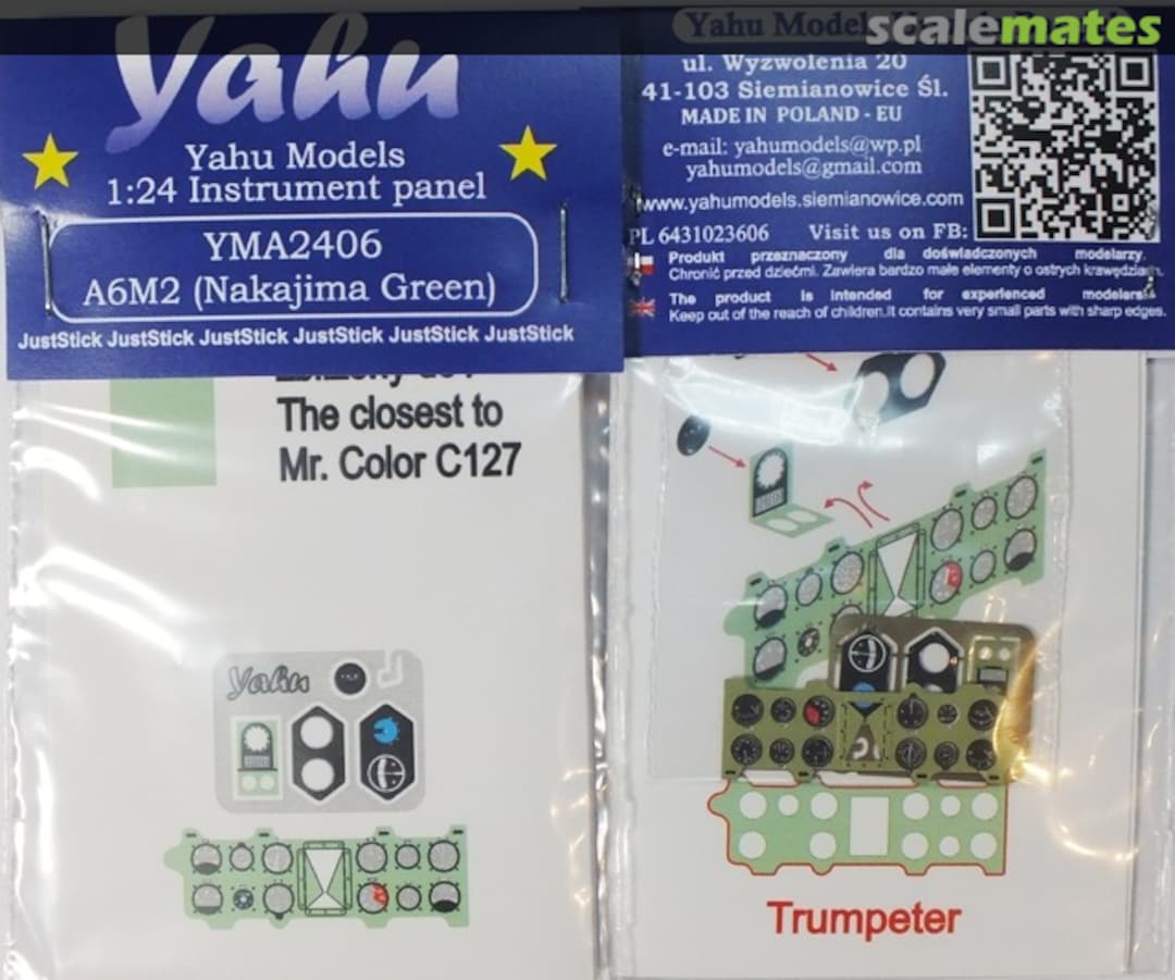 Boxart A6M2 Zero (Nakajima Green) YMA2406 Yahu Models