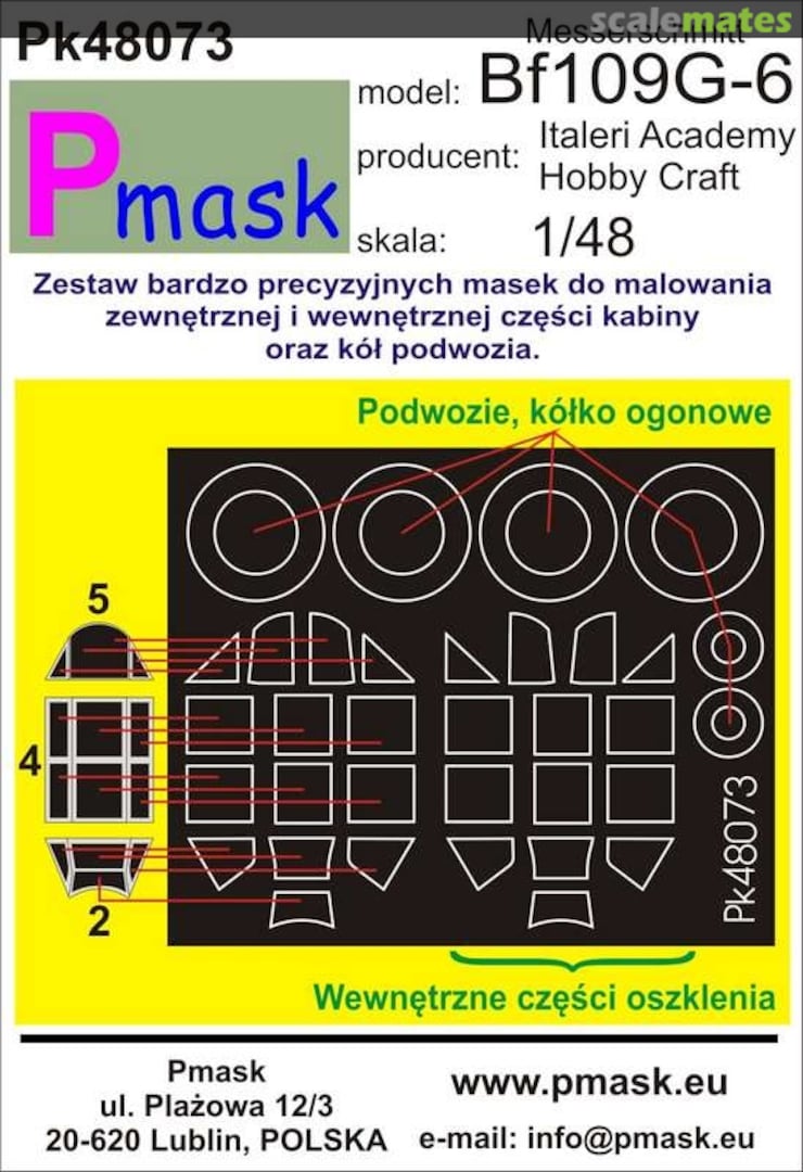 Boxart Messerschmitt Bf109G-6 PK48073 Pmask Boxart Messerschmitt Bf109G-6 PK48073 Pmask