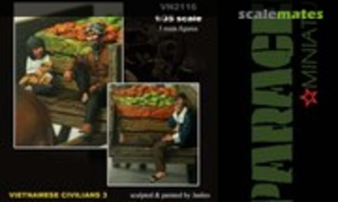 1:35 Passengers on a Cow Cart (Paracel Miniatures VN2116) VN2116