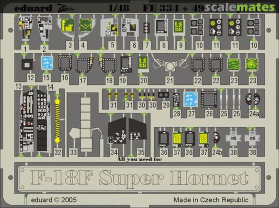 Boxart F-18F Super Hornet FE334 Eduard Boxart F-18F Super Hornet FE334 Eduard
