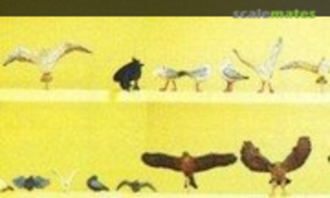 1:87 Pigeons, Seagulls, Crows & Birds of Prey (Preiser 10169) 10169