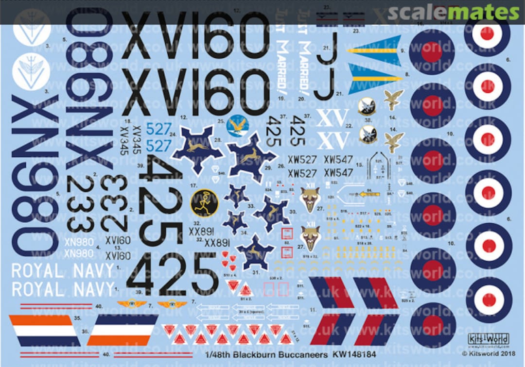 Contents Blackburn Buccaneers S. Mk 2 Mk2A Mk2B KW148184 Kits-World Contents Blackburn Buccaneers S. Mk 2 Mk2A Mk2B KW148184 Kits-World
