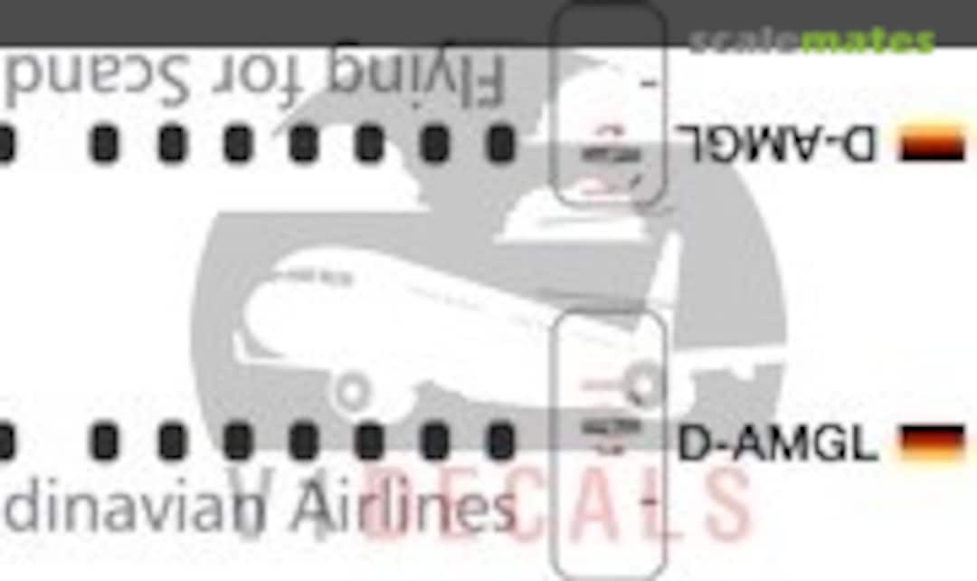 1:144 Scandinavian Airlines (SAS) BAe Avro 146-200 - RJ-85 (V1 Decals V1D0505-144) V1D0505-144