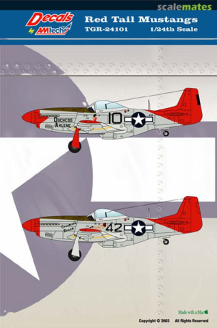 Boxart Red Tail Mustangs TGR-24101 AMtech Boxart Red Tail Mustangs TGR-24101 AMtech