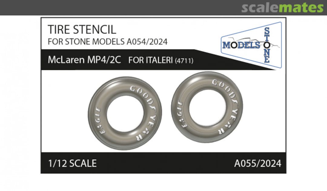 Boxart McLaren MP4/2C Tire Stencil A055/2024 Stone Models Boxart McLaren MP4/2C Tire Stencil A055/2024 Stone Models