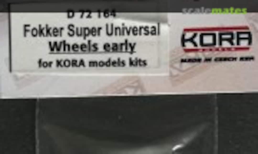 1:72 Fokker Super Universal Wheels early (Kora Models D72164) D72164