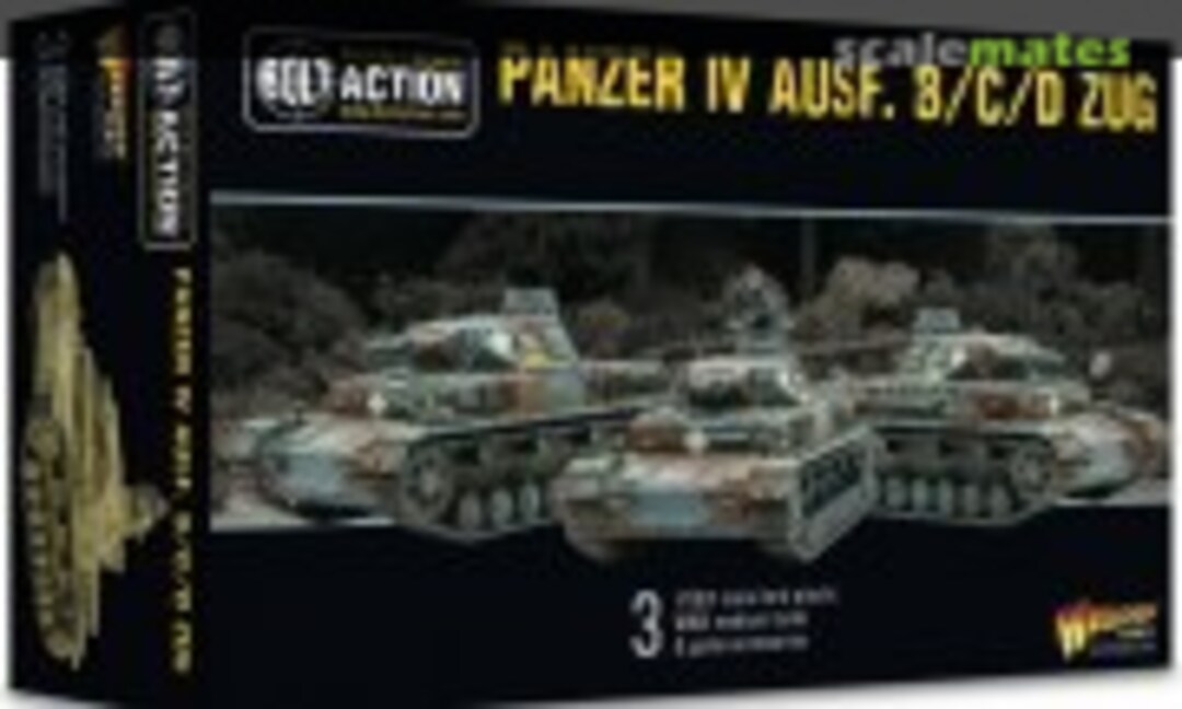 1:56 Panzer IV Ausf. B/C/D Zug (Three Tanks) (Warlord Games 402012055)