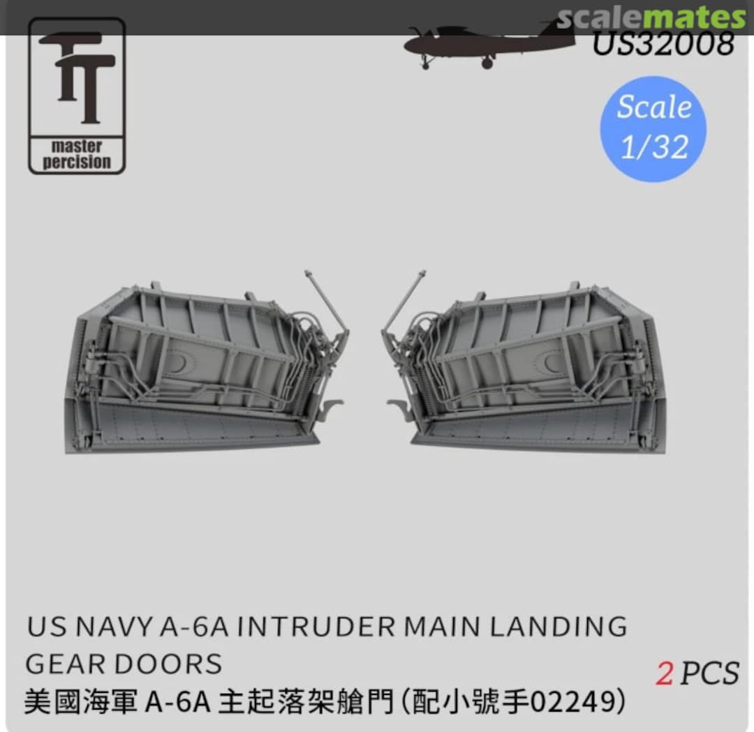 Boxart A-6A/E Intruder Main Landing Gear Doors US32008 Master Percision Boxart A-6A/E Intruder Main Landing Gear Doors US32008 Master Percision