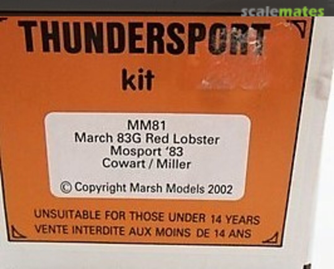 Boxart March 83G "Red Lobster" MM81 Marsh Models